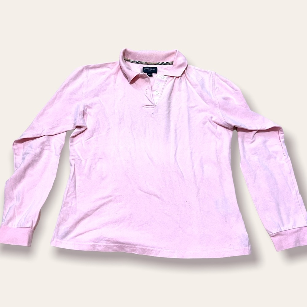 Burberry collar long sleeve shirt S